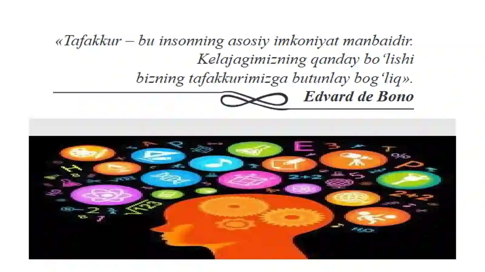 NOODATIY FIKRLASH ASOSLARI(qutichadan tashqarida fikrash) 4