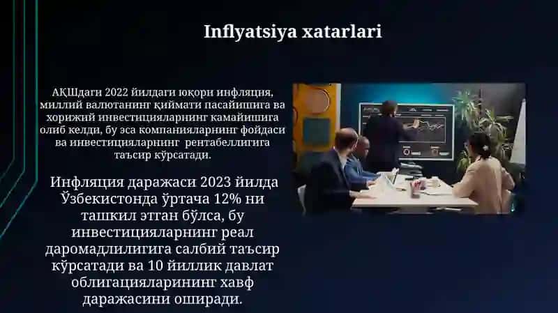 Investitsiya risklari xarakteristikasi va ularni boshqarish usullari 4