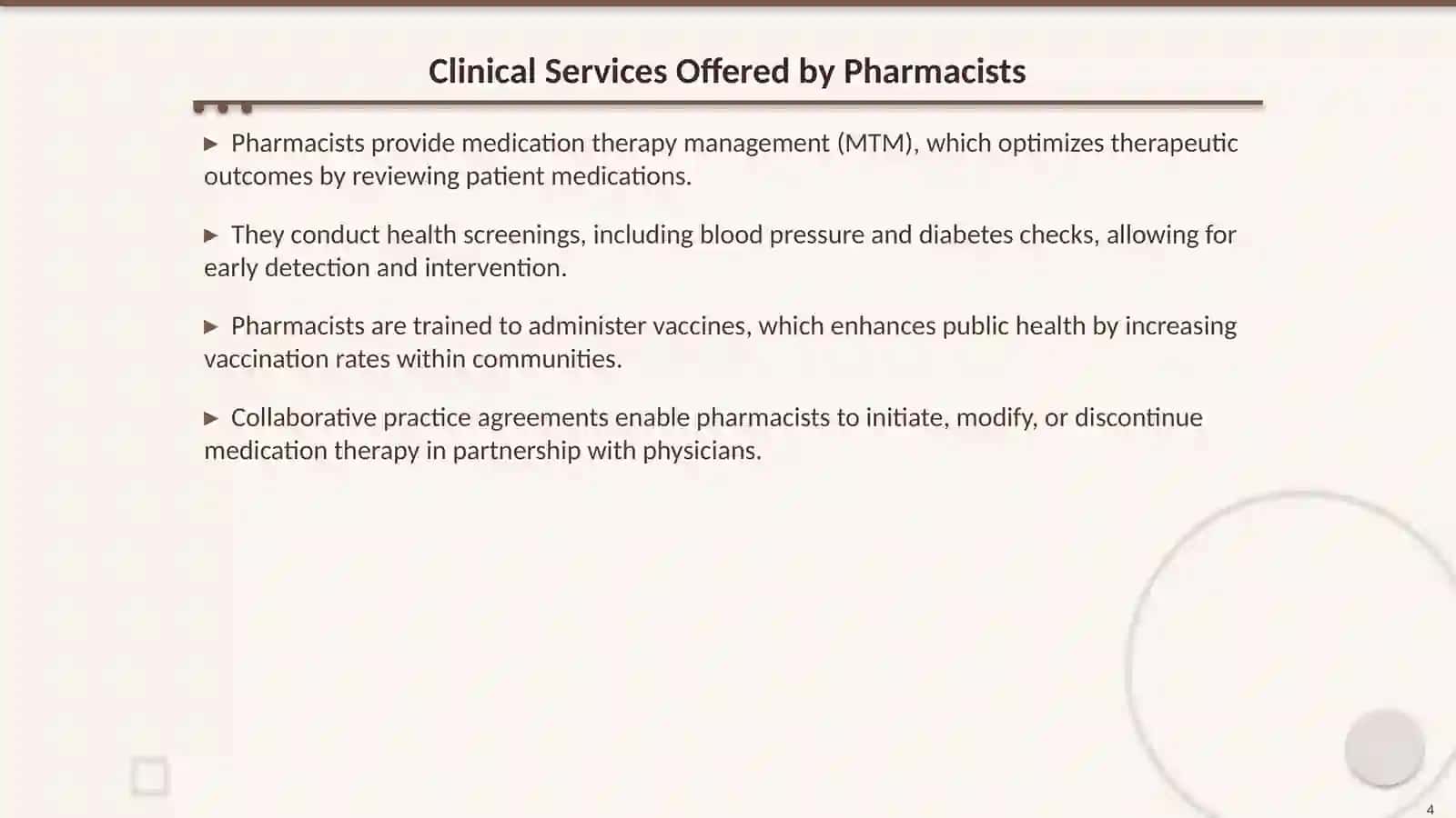 The Evolving Role of Pharmacists in Modern Healthcare 4