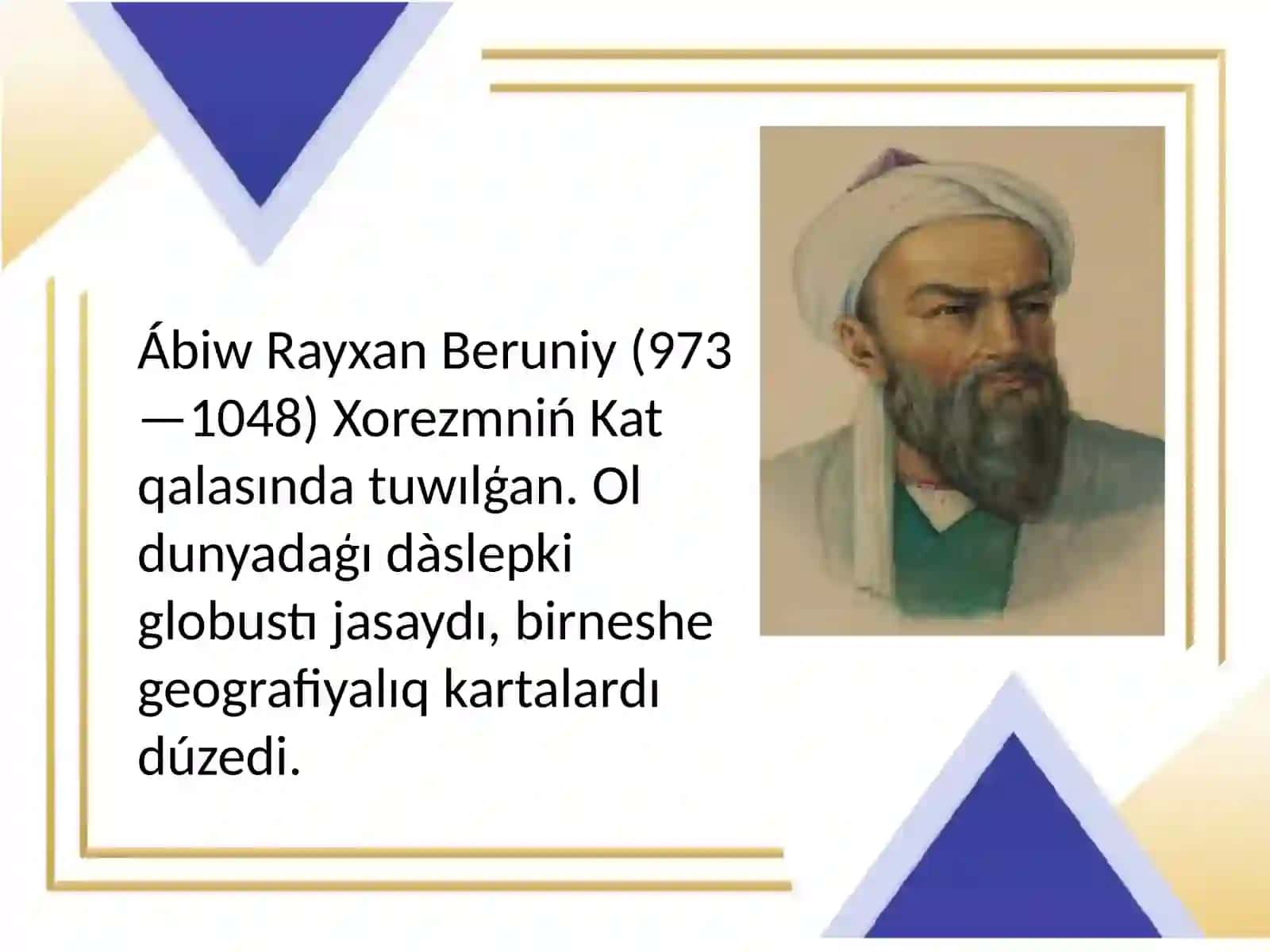 Abu Rayxan Beruniydiń ilimiy miyraslari 4