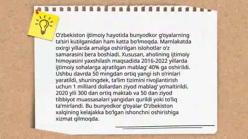 Bunyodkor gʻoyalari tizimi 4