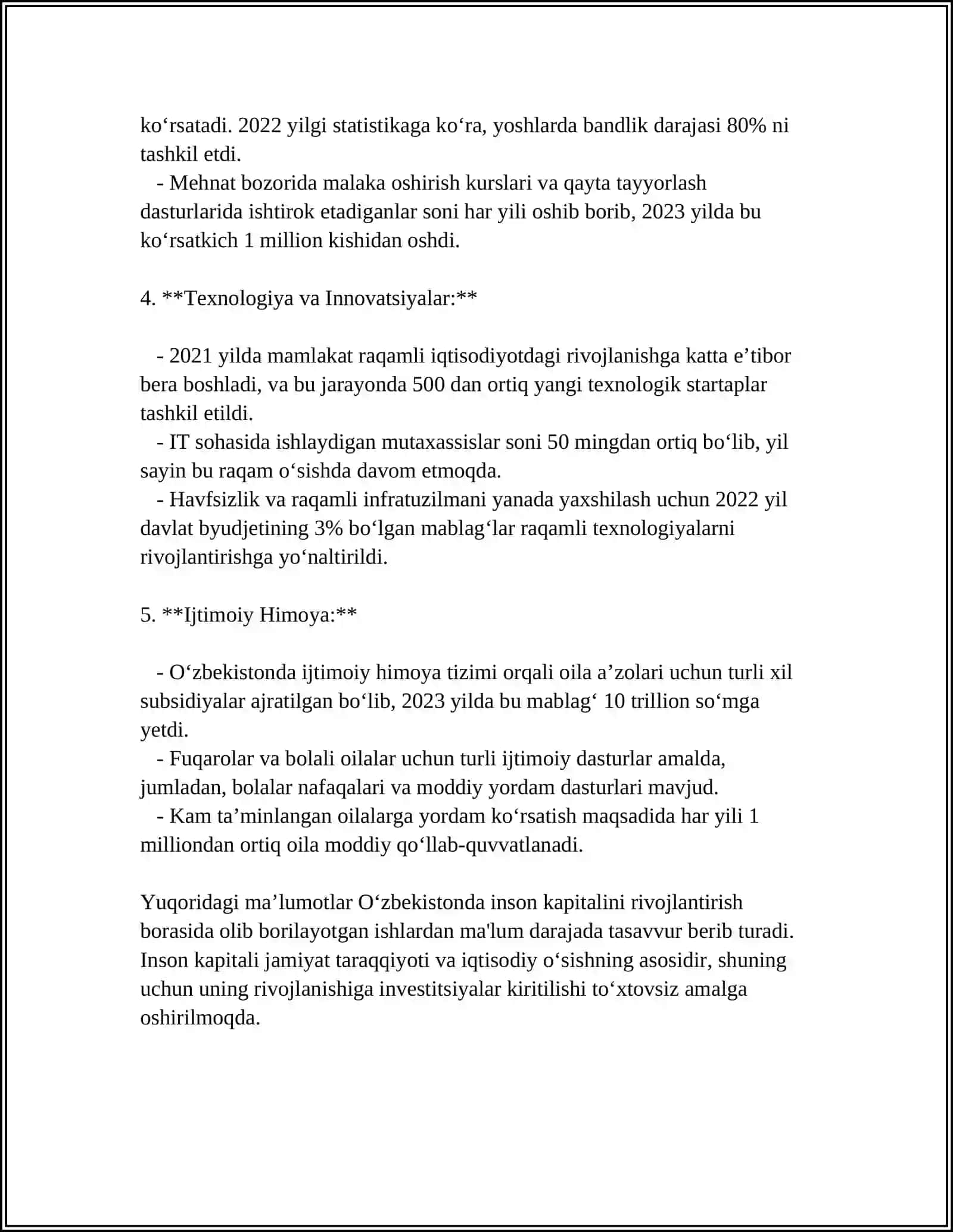 INNOVATSION IQTISODIYOTDA INSON OMILINI FAOLLASHTIRISH 4