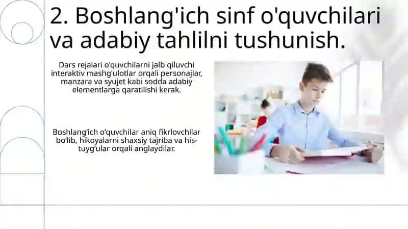 Badiiy asar tahlil qilish darslari 4
