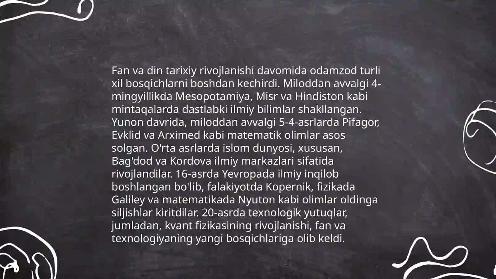 Fan va dinning o'zaro aloqadorligiga doir qarashlar 4