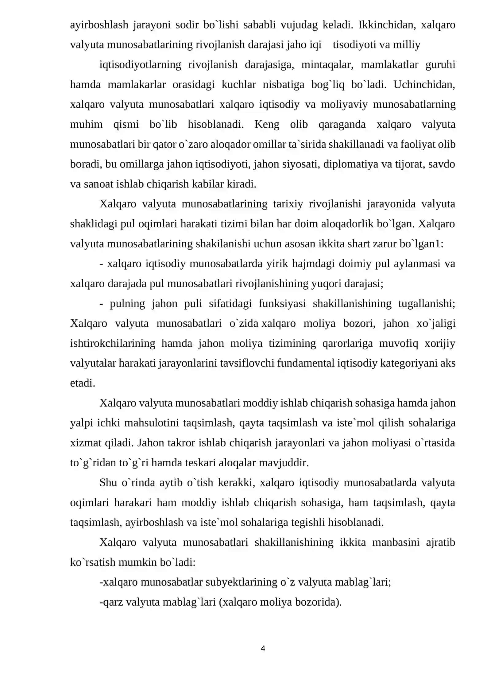 Xalqaro Valyuta Munosabatlari 4