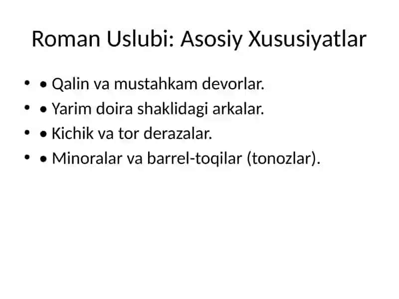 Gʻarbiy Yevropada Oʻrta Asr Sanʼati va Roman Tarixi 4