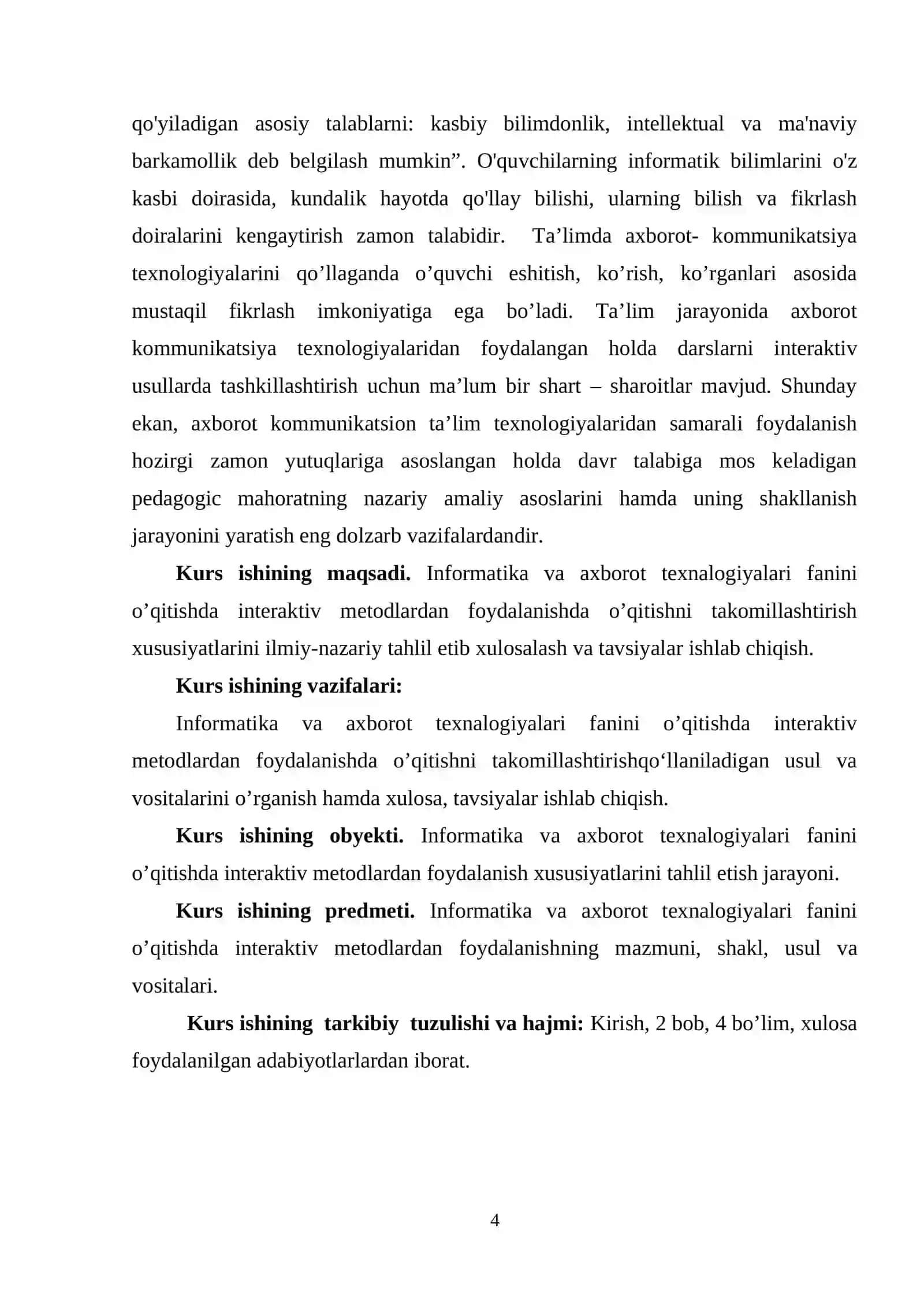 INFORMATIKA VA AXBOROT TEXNALOGIYALARI FANINI O’QITISHDA INTERAKTIV METODLARDAN FOYDALANISH 4