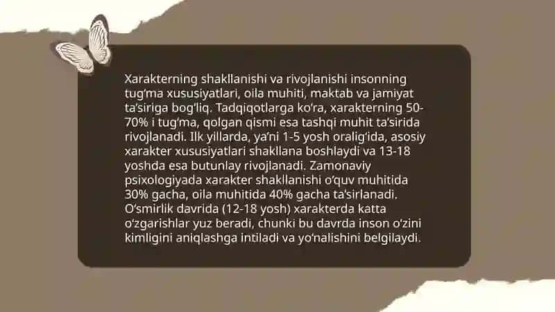 Xarakter va Temperament 4