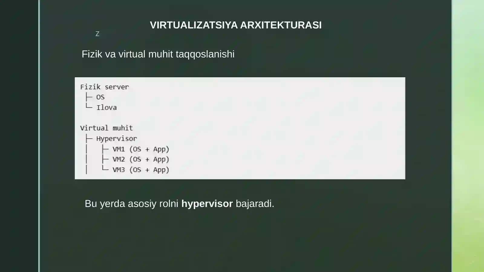 Virtualizatsiya tushunchasi va turlari 4