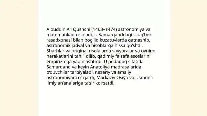 Alouddin Ali ibn Muhammad Qushchi 4