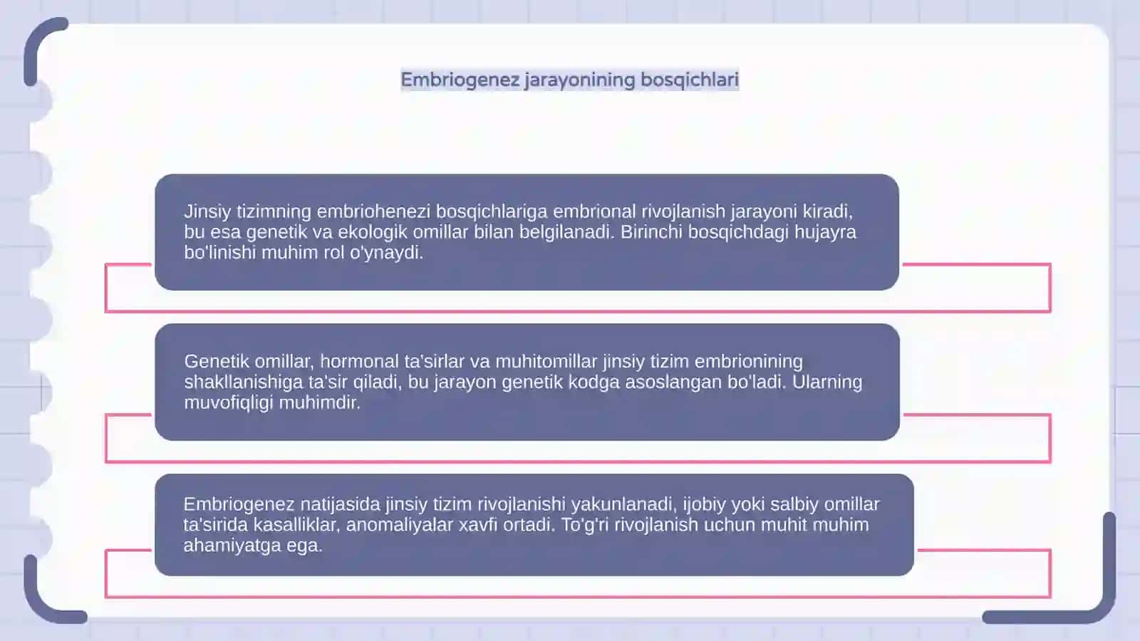 Jinsiy tizimning embriohenezi va unga tasir qiluvchi omillar 4