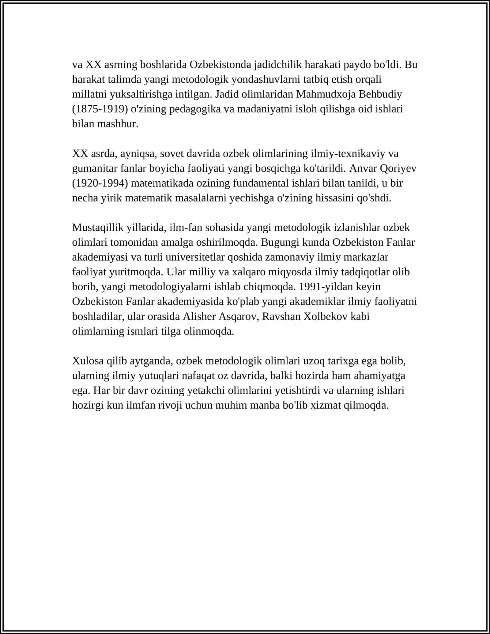 Oʻzbek Metodologik Olimlari 4