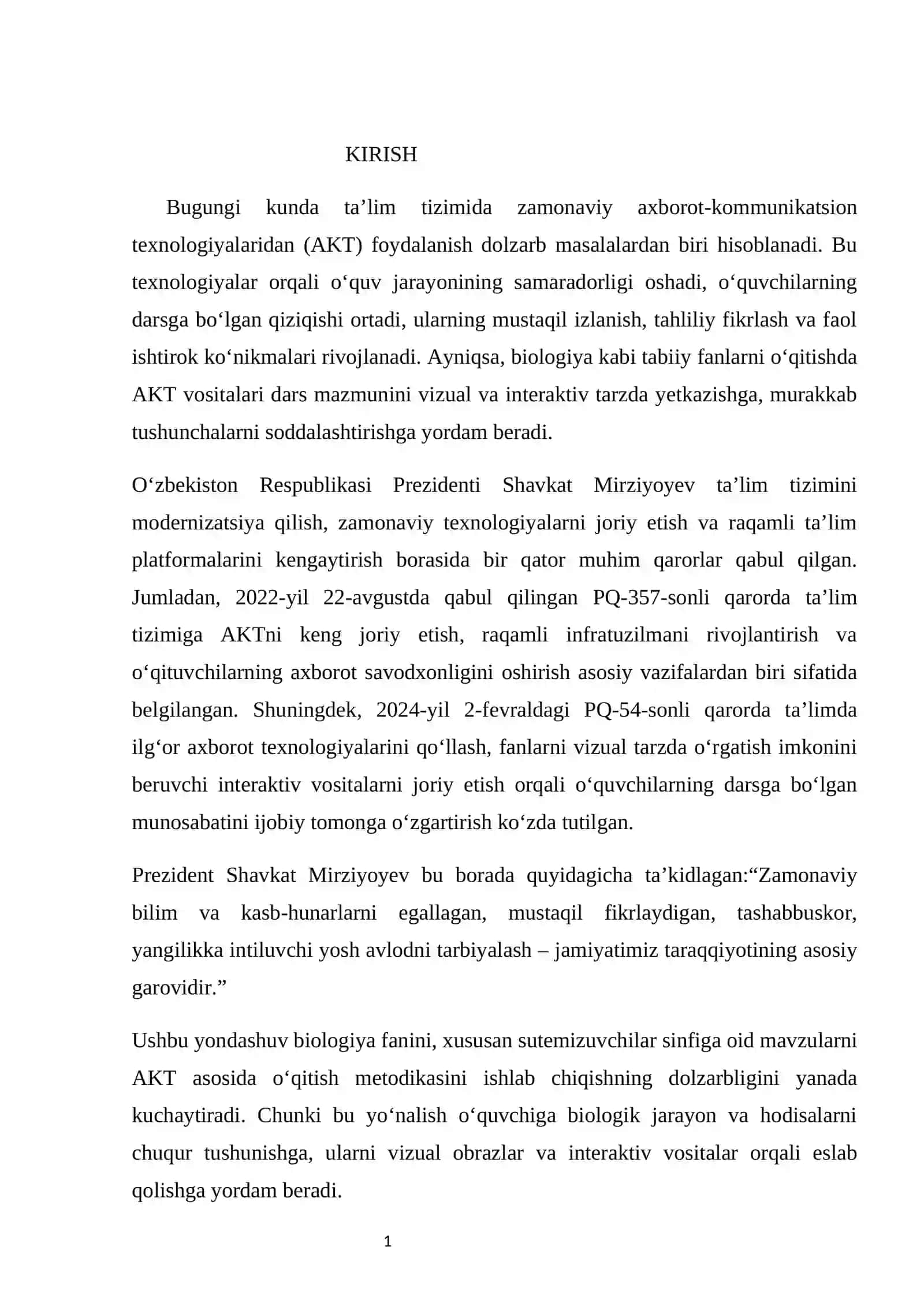 Sutemizuvchilar sinfiga mansub mavzularni o’qitishda axborot-kommunikatsion texnologiyalardan foydalanish 4