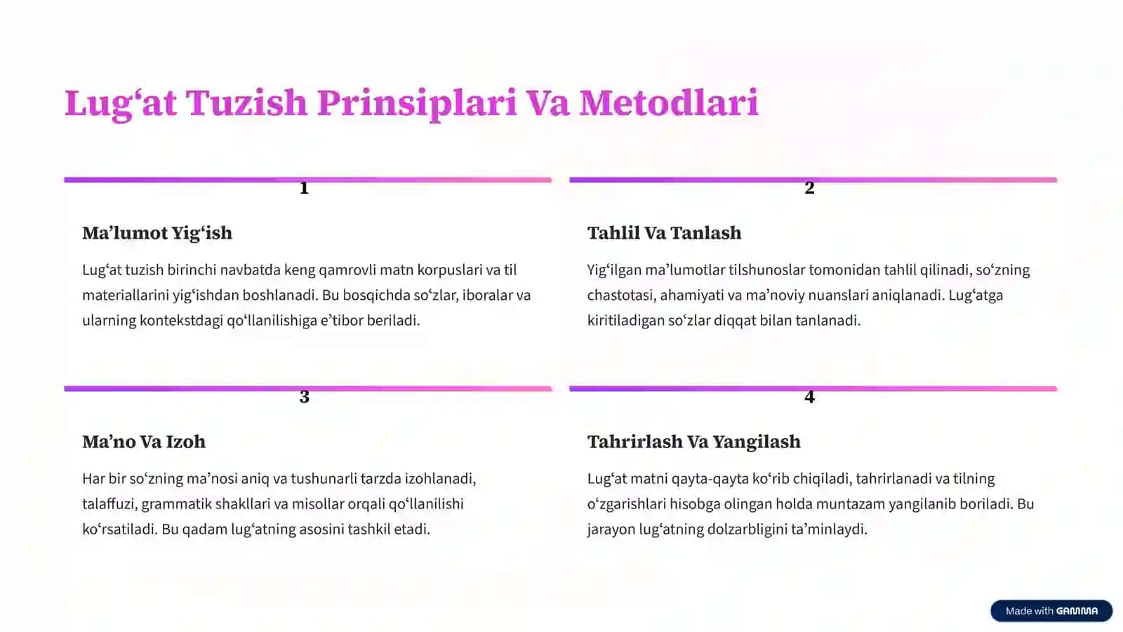 Leksikografiya (Lugʻatshunoslik) Asoslari 4