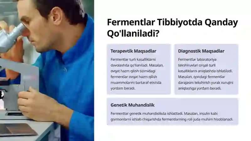 Tibbiyotda Fermentlarning Qo'llanilishi 4