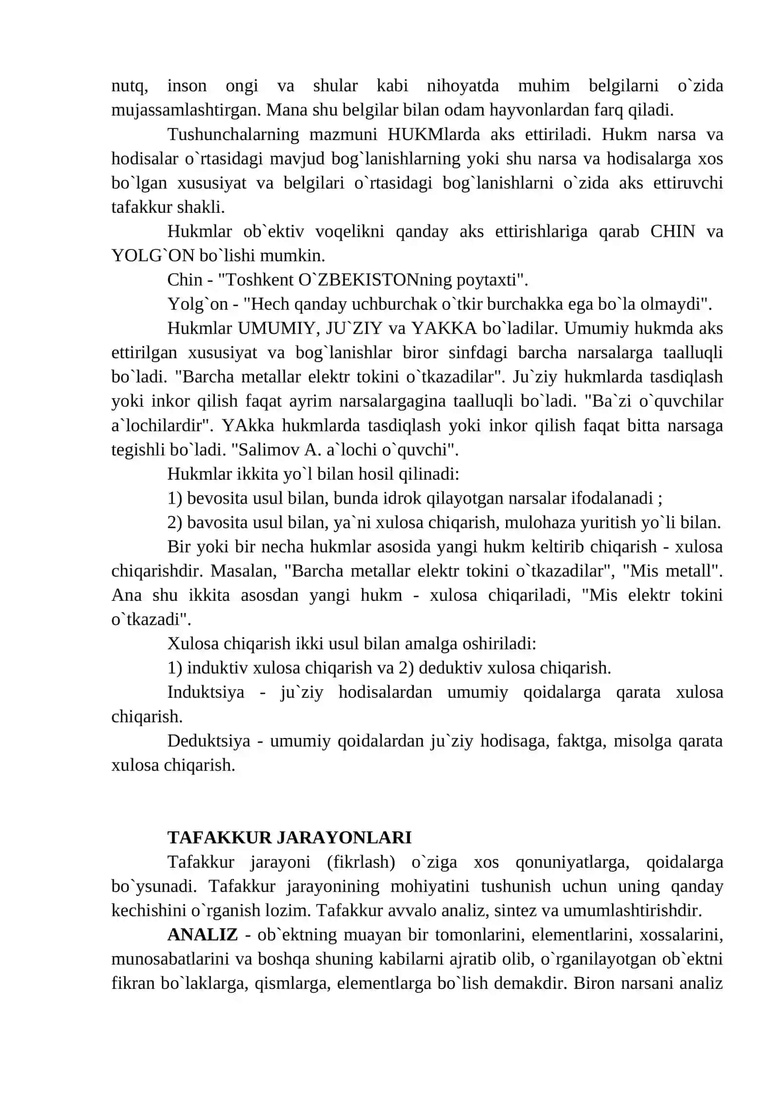 Tafakkurning o`ziga xosligi: faolligi, maqsadga yo`nalganligi 4