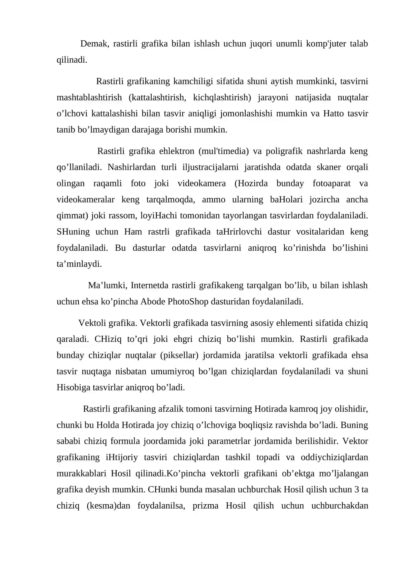 Kompyuter grafikasi 4