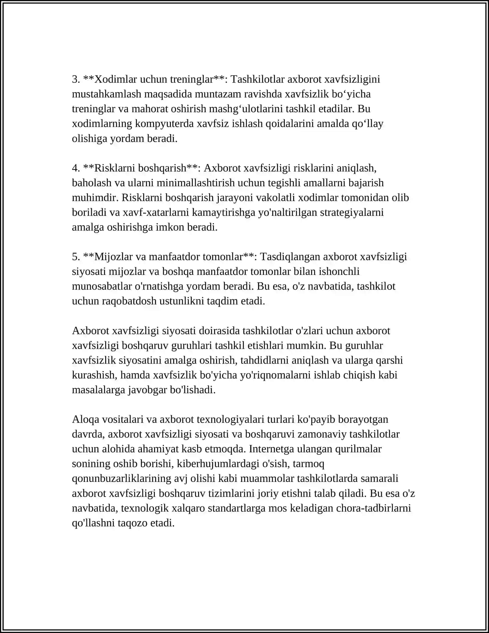 AXBOROT XAVFSIZLIGI VA SHAXSIY MA'LUMOTLARNI HIMOY QILISH 4