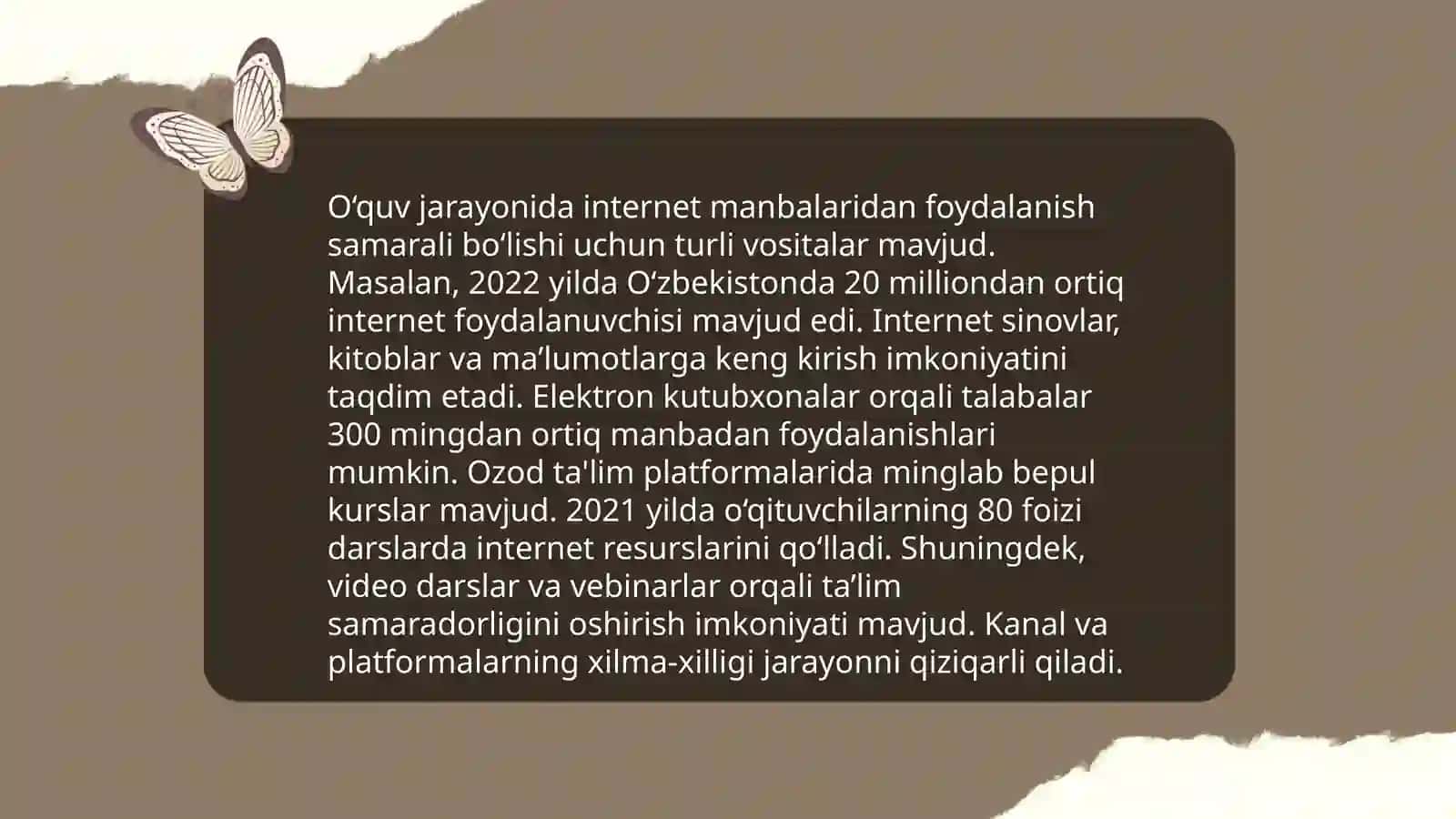 Internet texnologiyalari va Kasb falyati: kirish 4