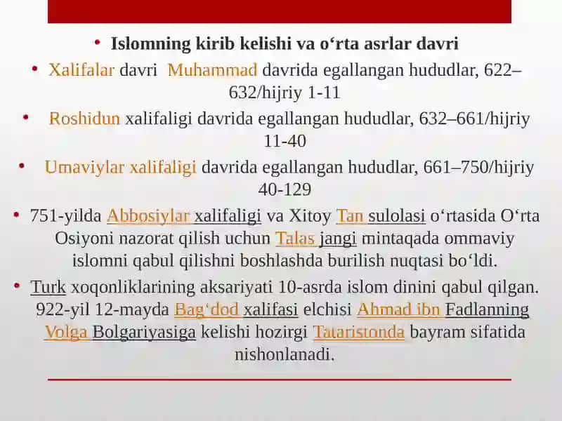 Markaziy Osiyo allomalarining Islom ilmlariga qo’shgan hissasi va ularning ahamiyati 4
