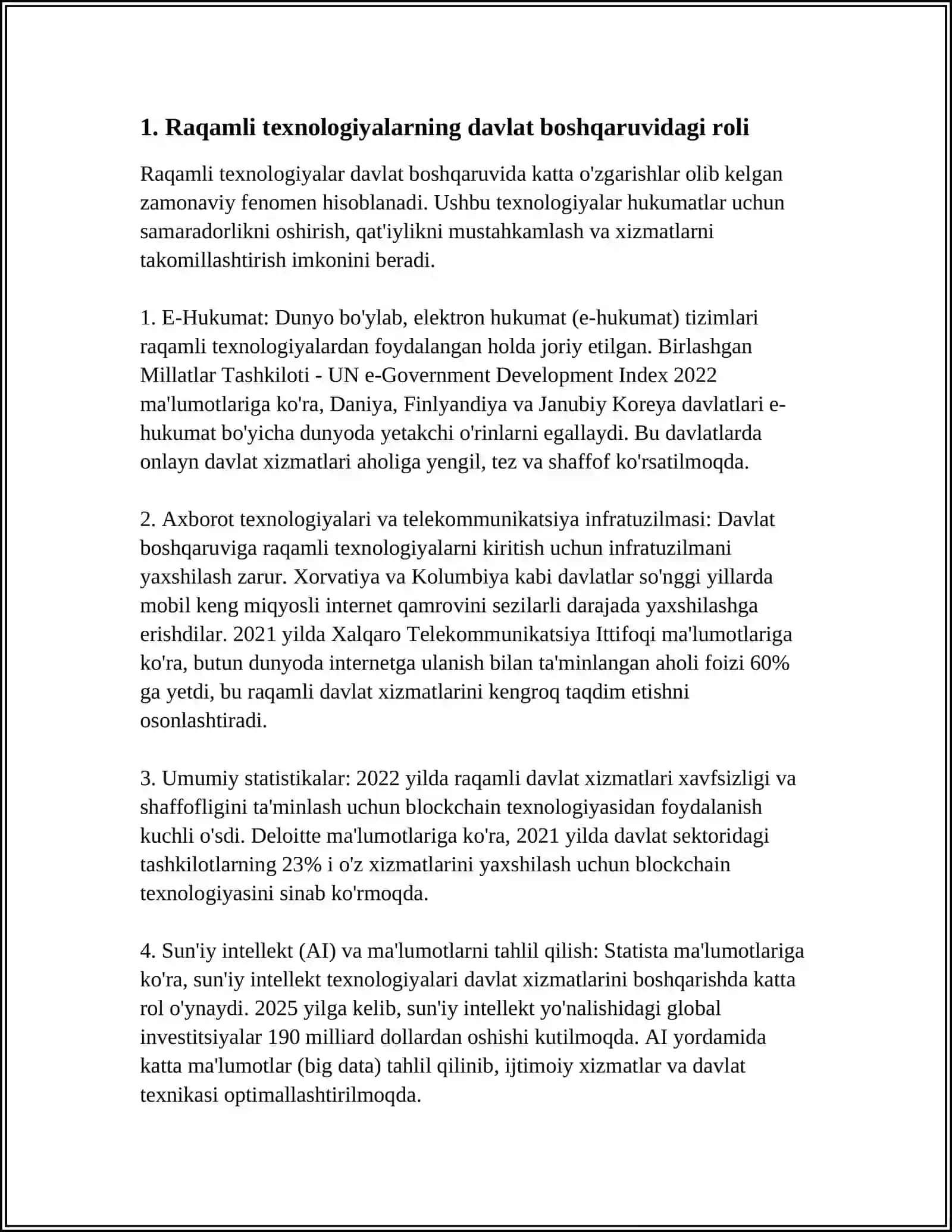 DAVLAT BOSHQARUVIDA RAQAMLI TEXNALOGIYALARNI RIVOJLANTRISH 4