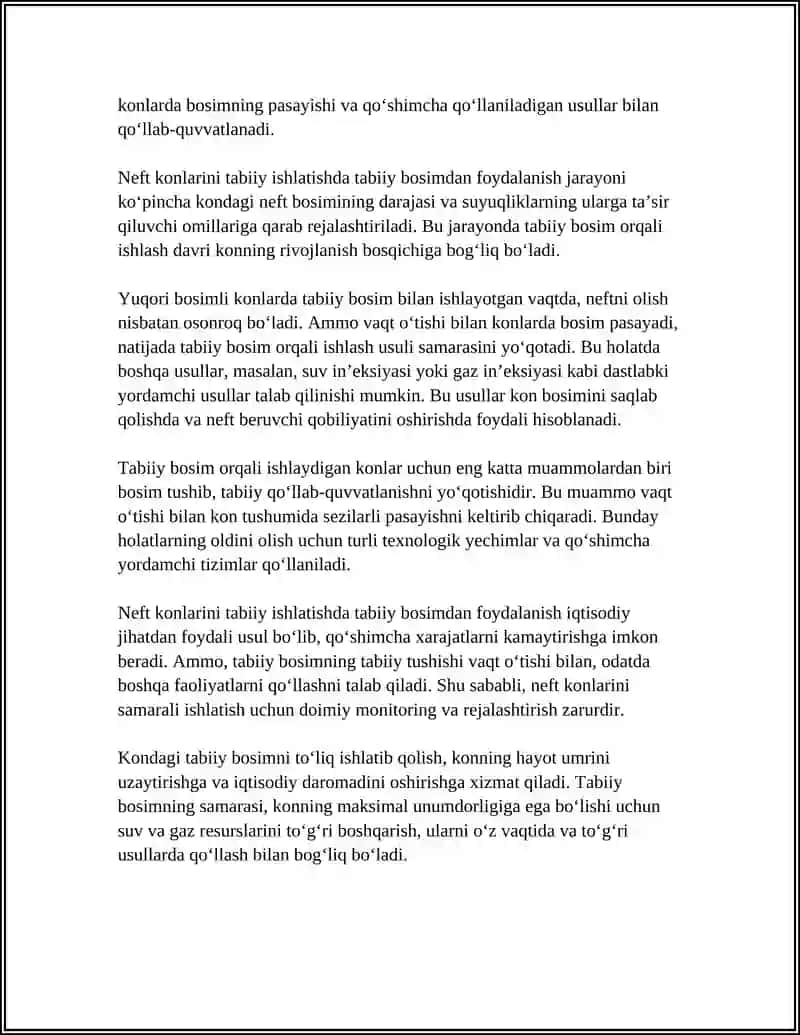 NEFT KONLARINI TABIY ISHLATISH 4