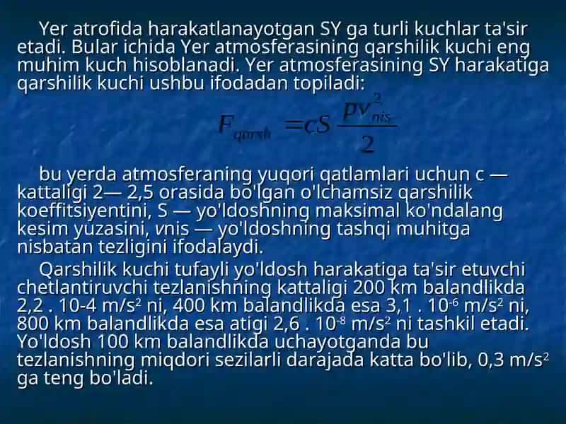 Yer sun'iy yo'ldoshlarining orbita elementlari 4