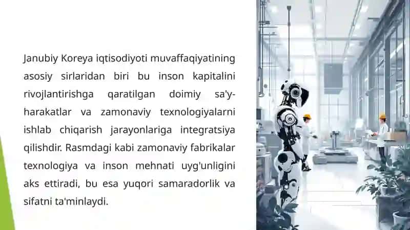 IQTISODIY MO'JIZAGA ERISHGAN DAVLATLAR IQTISODIYOTI 4