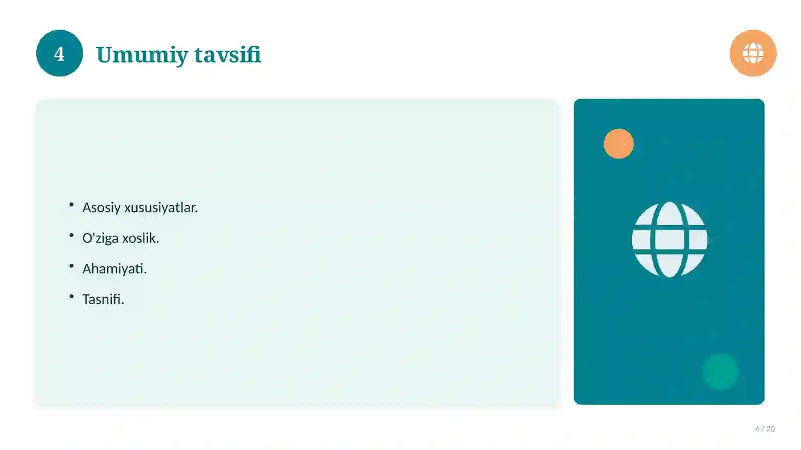 Geografiya fanidan 8-sinf: yakuniy takrorlash darsi 4