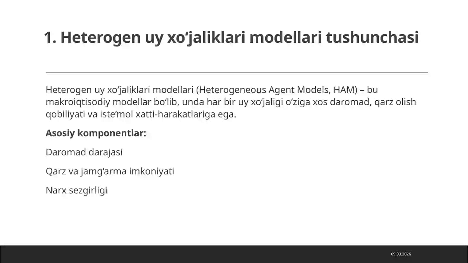 Heterogen uy xo‘jaliklari modellari va fiskal siyosat effekti 4