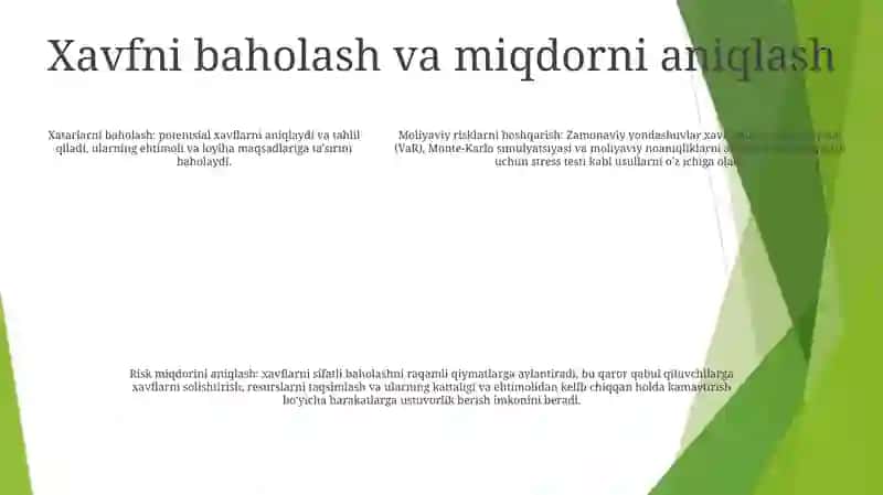 Moliyaviy Risklarni Boshqarishning Zamonaviy Usul Va Uslublari 4