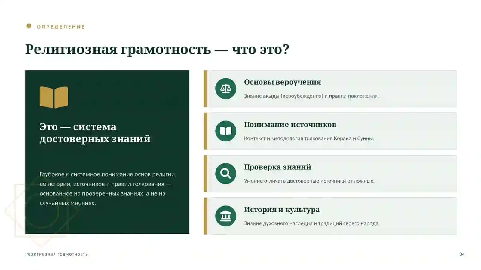 РЕЛИГИОЗНОЕ ПРОСВЕЩЕНИЕ · ПРОФИЛАКТИКА ЭКСТРЕМИЗМА 4
