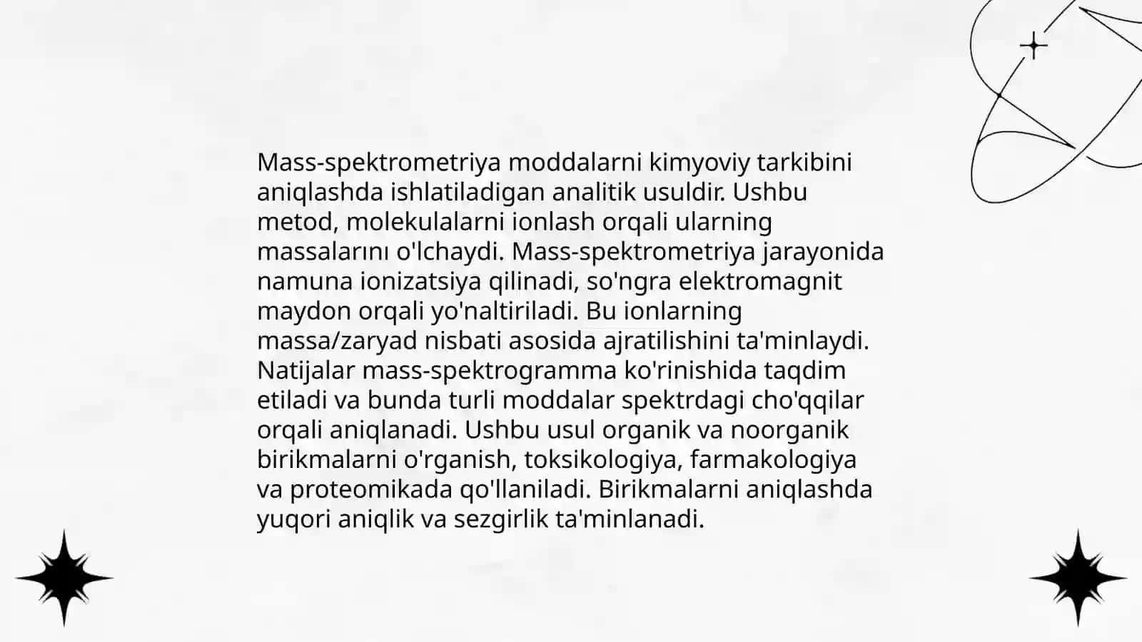 Yangi dori moddalarini ishlab chiqishda ular sifatini nazorat qilishda yuqori sezgirlik va xususiylikka ega bo'lgan tahlil usullari 4