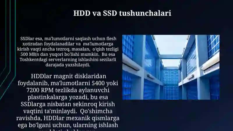 HDD, SSD xotiralar va ularning ishlash prinsipi 4