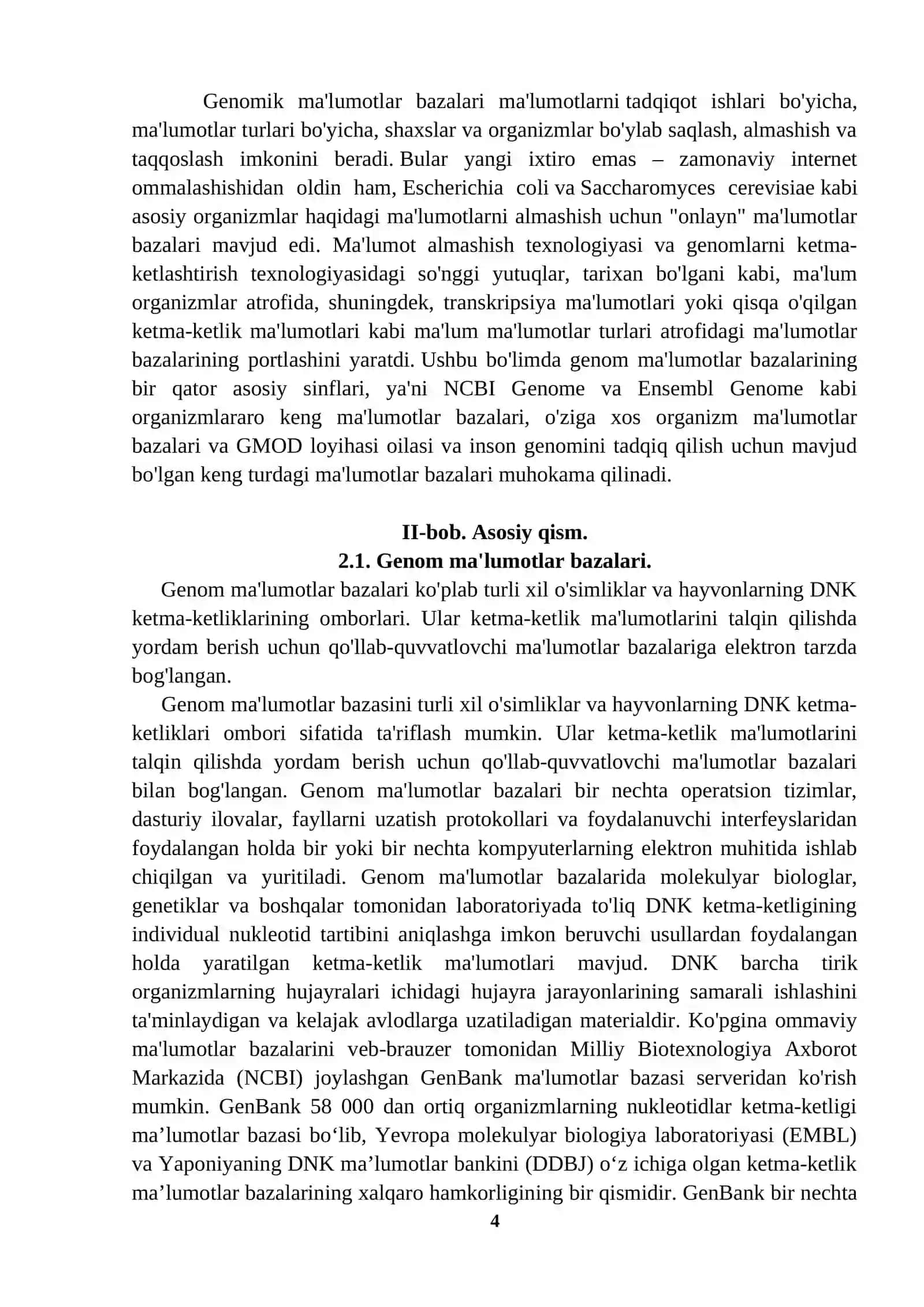 GENOM BAZALARI 4
