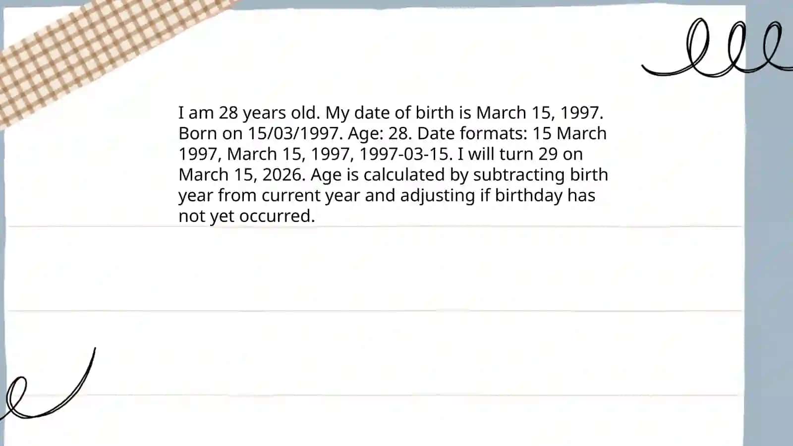About myself 4