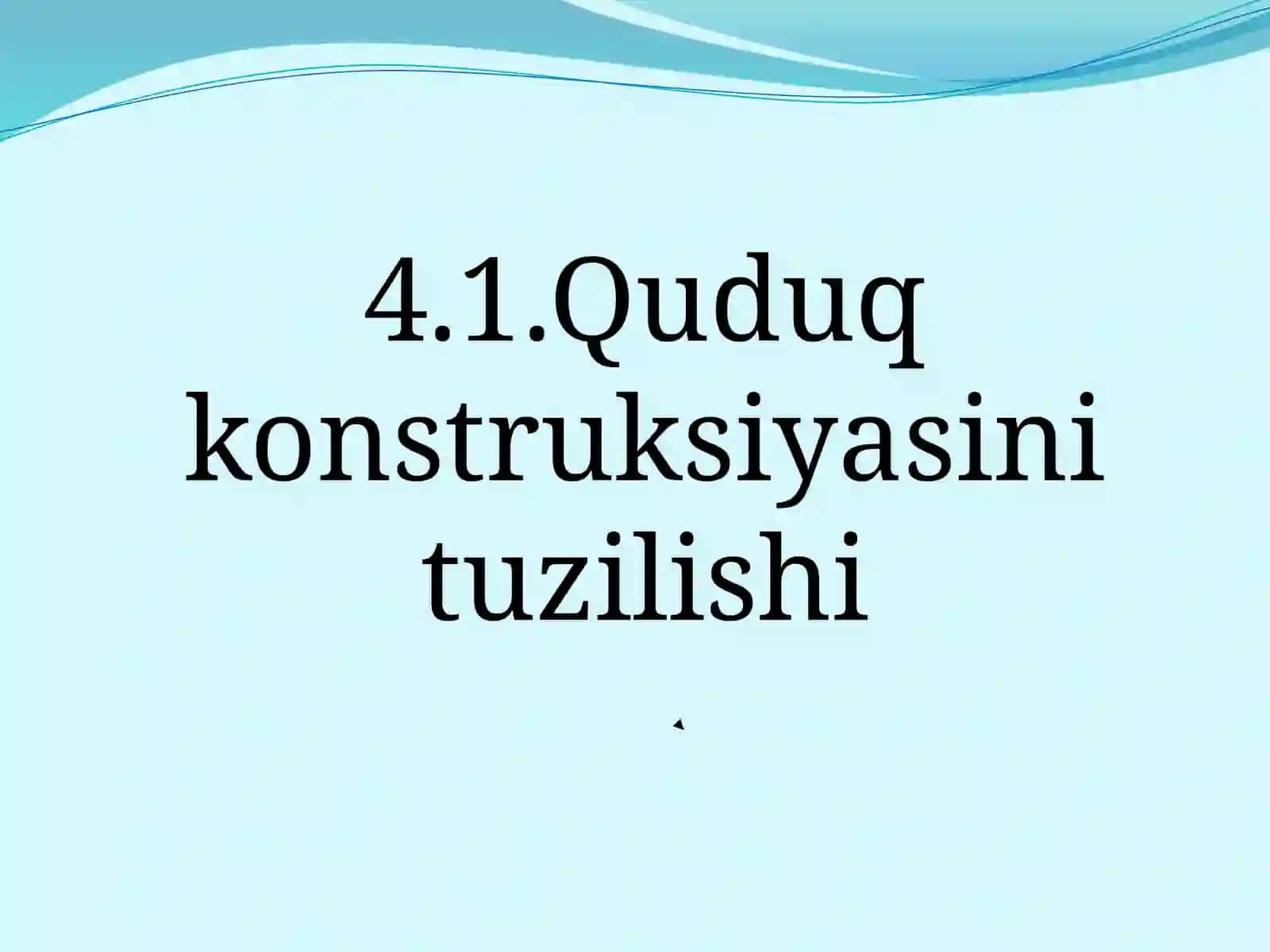 Neft va gaz quduqlariningjihozlari 4