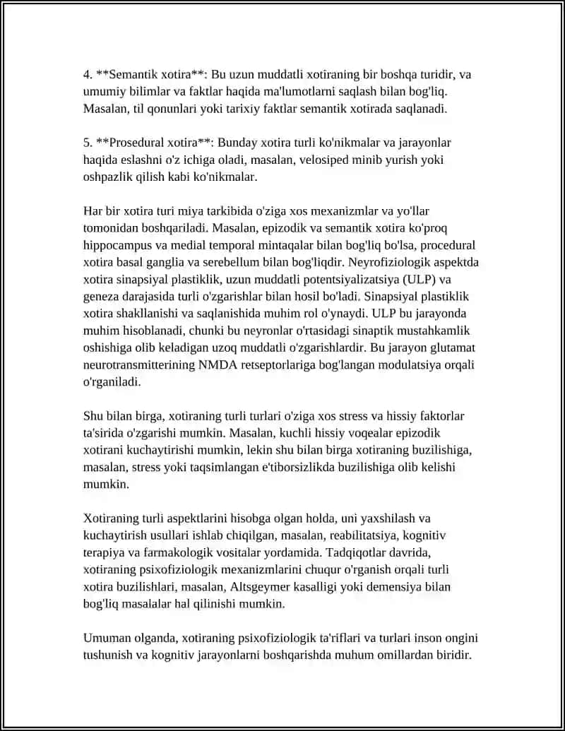 XOTIRANING PSIXOFIZIOLOGIK ASOSLARI 4