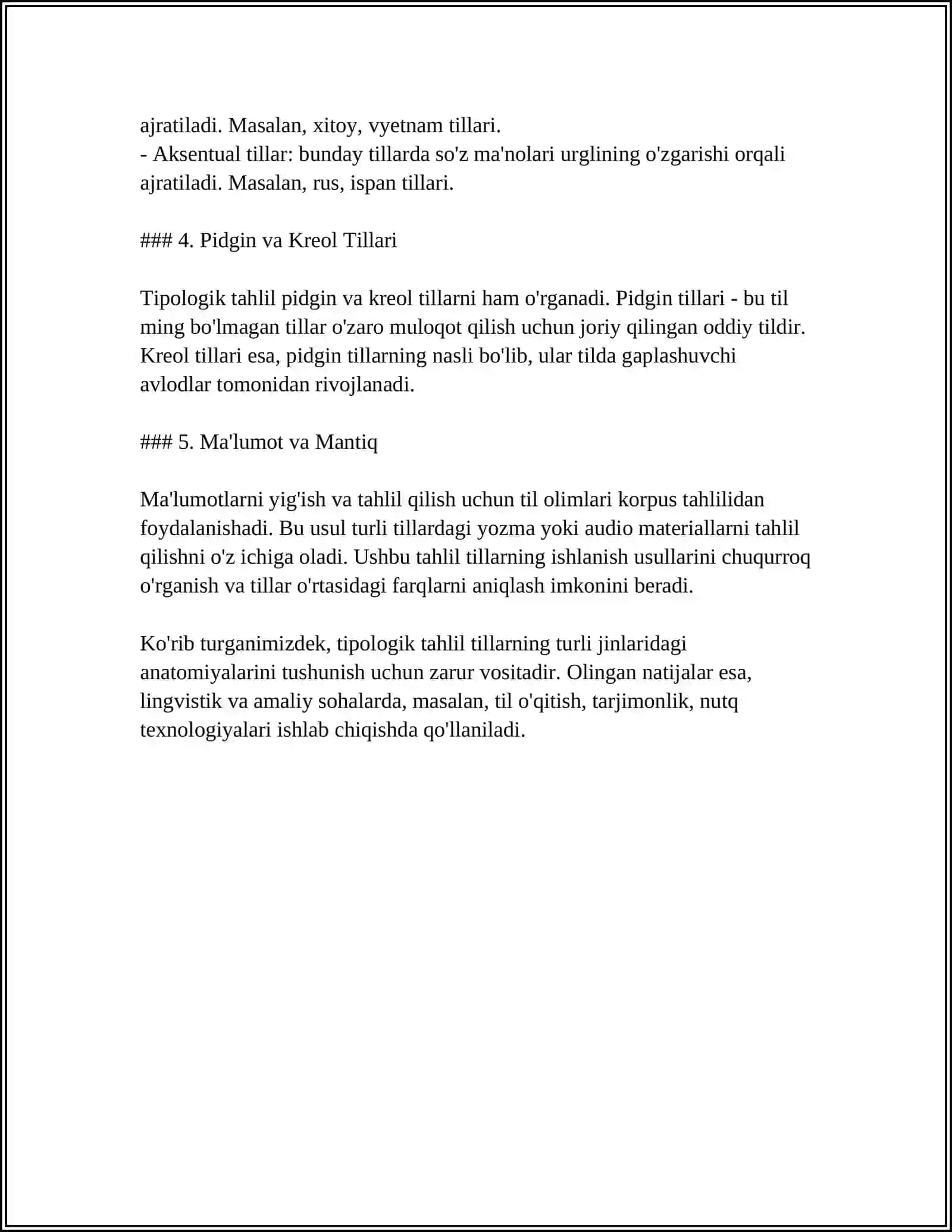 DINLARNI TADQIQ ETISH METODOLOGIYASI: TIPOLOGIK, QIYOSIY, TARJIBIY-FUNKSIONAL, GENETIK TAHLIL.QIYOSIY DINSHUNOSLIKNING METODLARI 4
