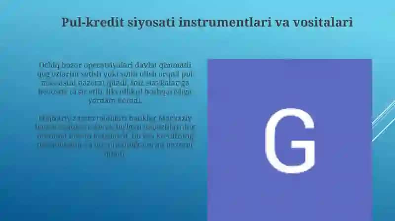 Pul-kredit siyosatiniyuritish:strategiyasivataktika 4