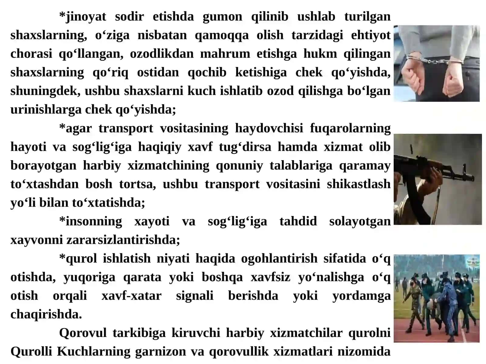 Harbiyxizmatchilarning huquqlari, majburiyatlar va javobgarligi 4