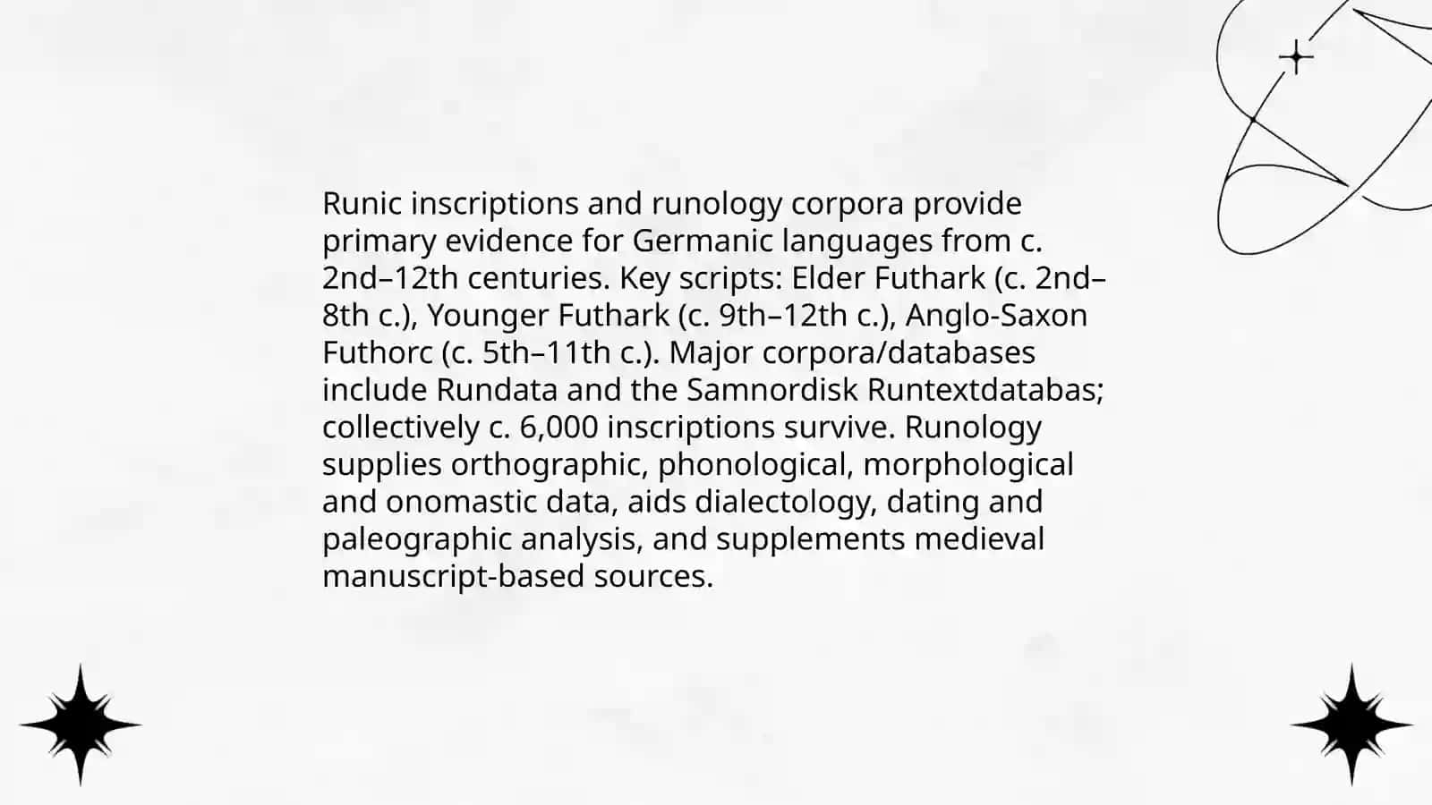Sources to study Germanic languages 4