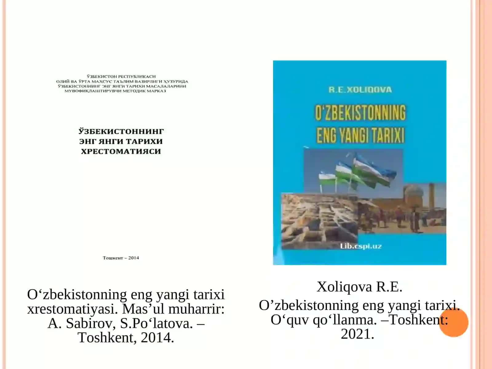 O‘ZBEKISTONNING ENG YANGI TARIXI O‘QUV FANINING PREDMETI, MAQSADI VA VAZIFALARI, NAZARIY-METODOLOGIK TAMOYILLARI 4