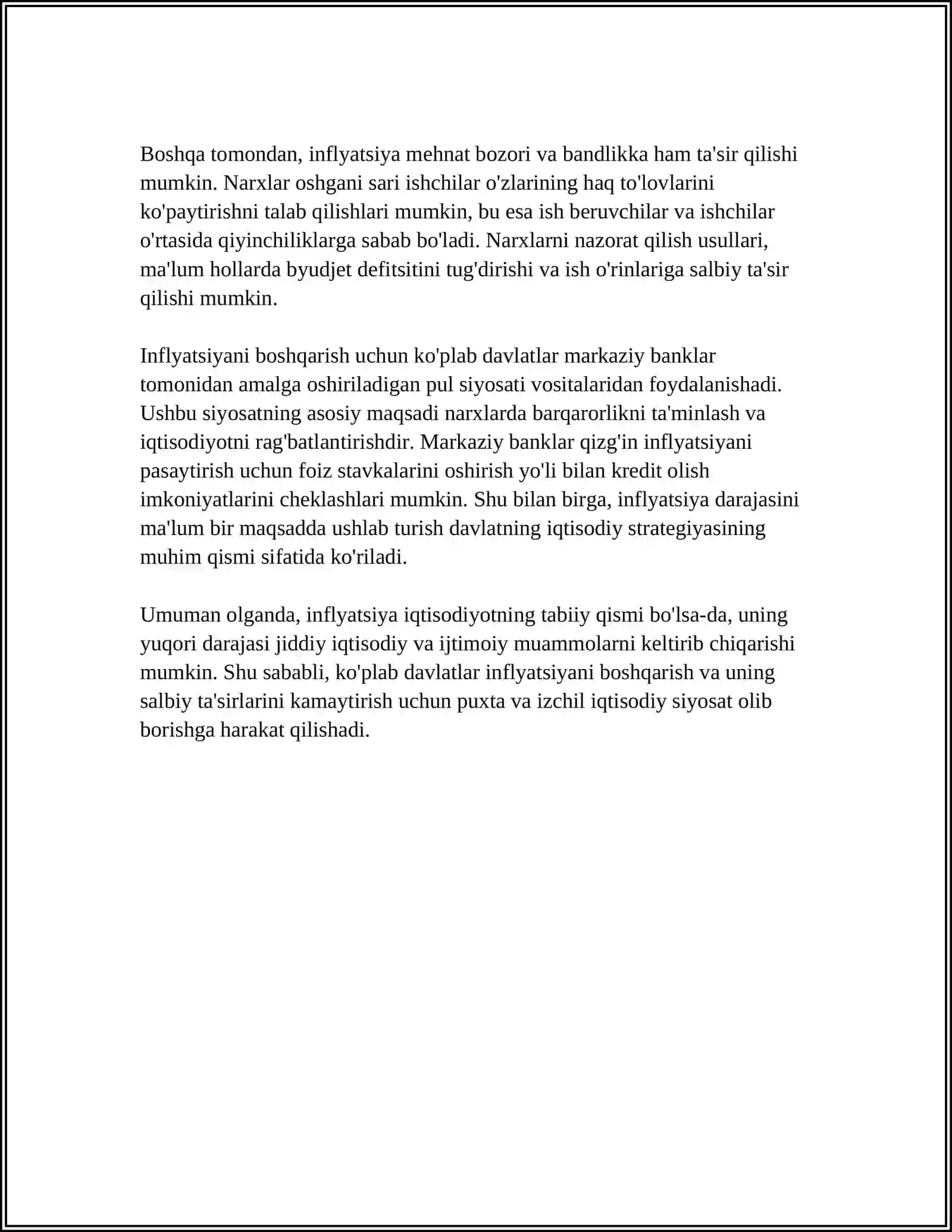 MAKROIQTISODIY TAHLILNI AMALGA OSHIRISHDAGI MUAMMOLAR 4