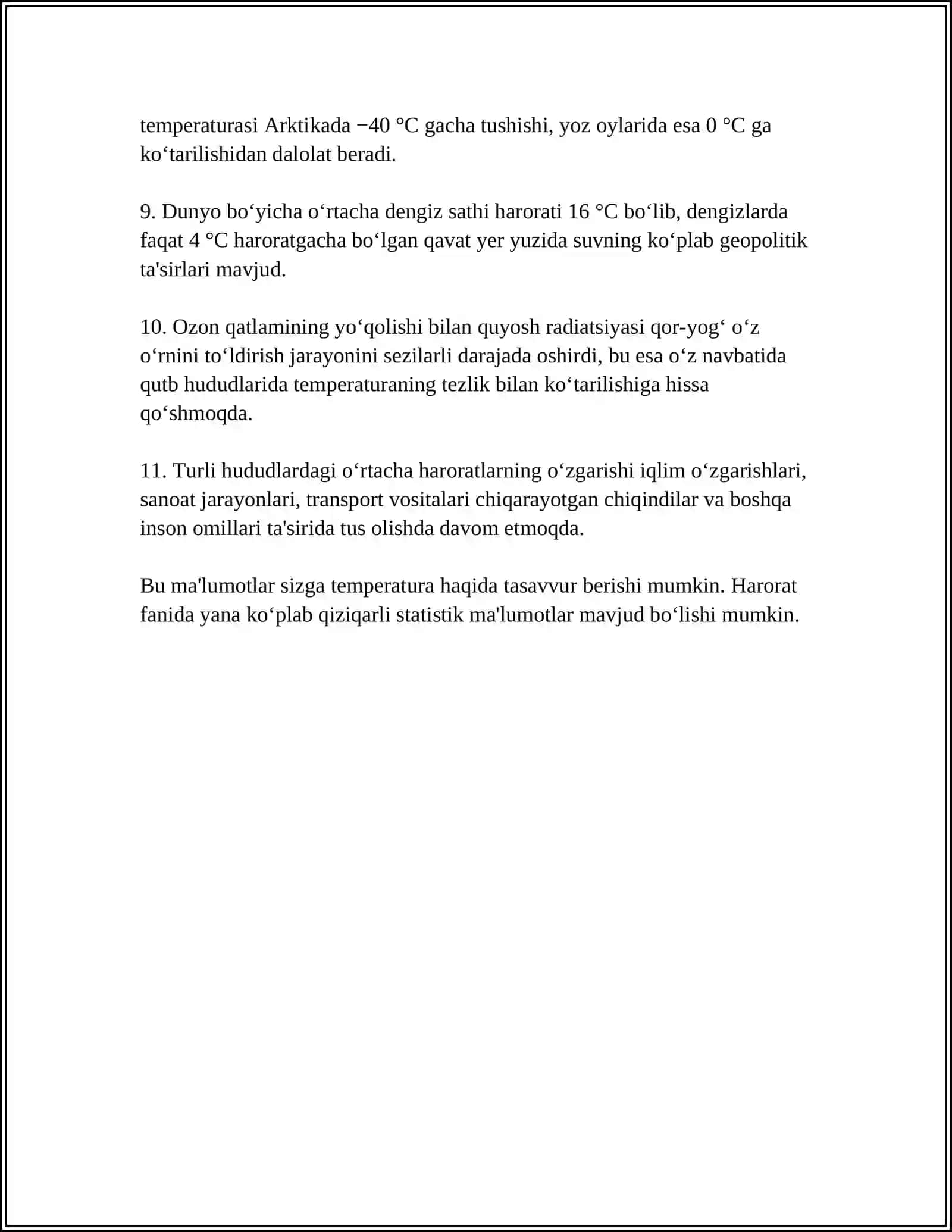 BIOKIMYOVIY JARAYONLAR TEZLIGIGA TASIR ETUVCHI OMILLAR 4