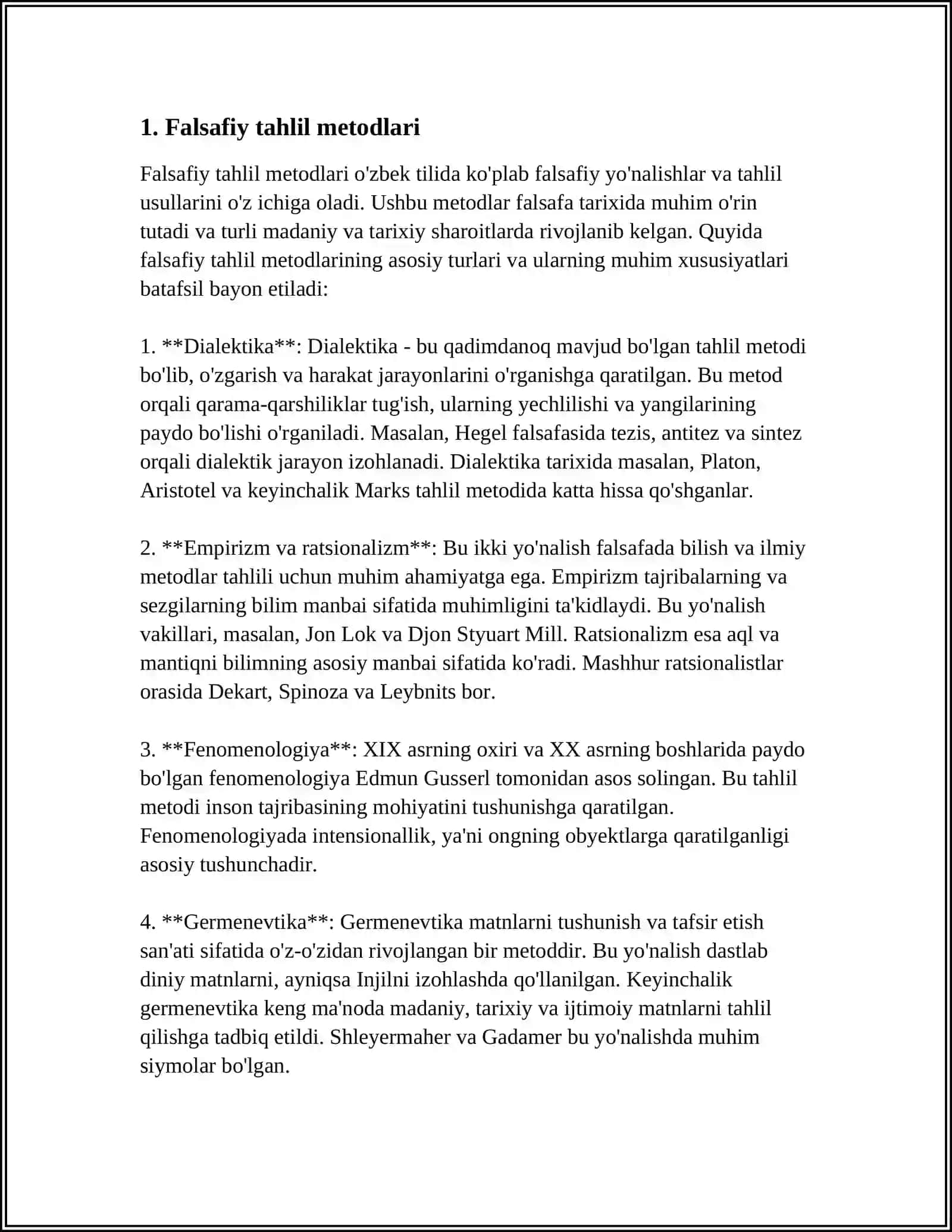 ETNOPSIXOLOGIK TADQIQOTLARDA ISHLATILADIGAN METODLAR VA ULARGA QOʻYILADIGAN TALABLAR 4