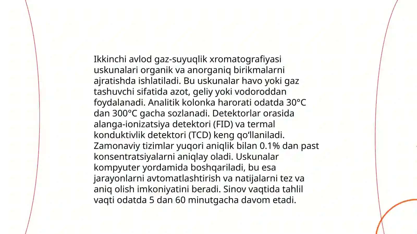 Gaz suyuqlik xromatografiyasi 4