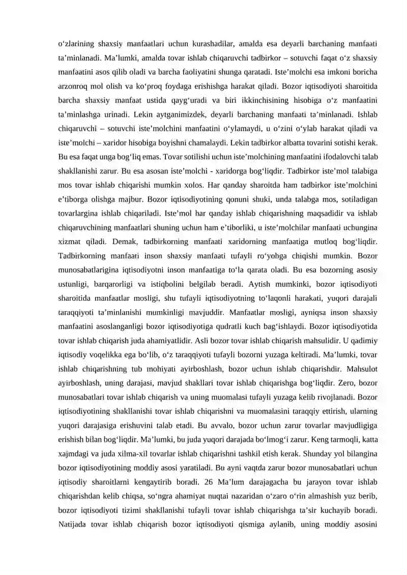Bozor iqtisodiyoti modellari 4