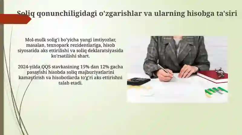 Soliq hisobini tayyorlash bosqichlari 4
