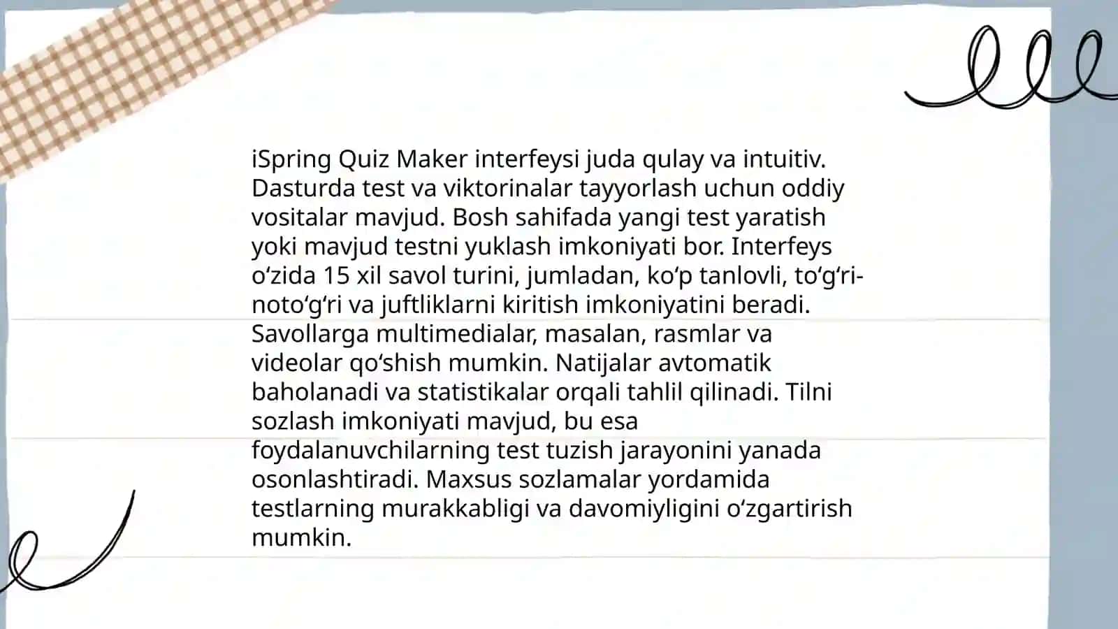 iSpring Quiz Maker dasturi va interfeysi 4